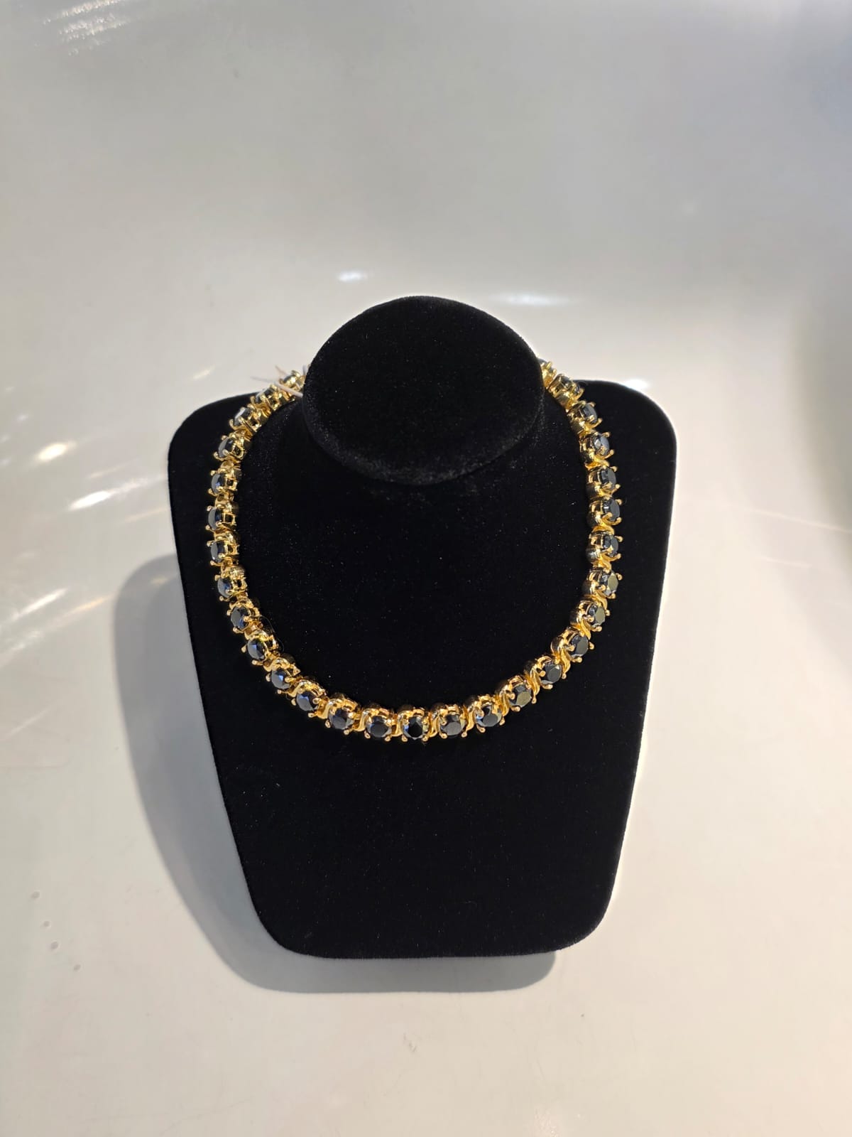 Gouden diamant ketting