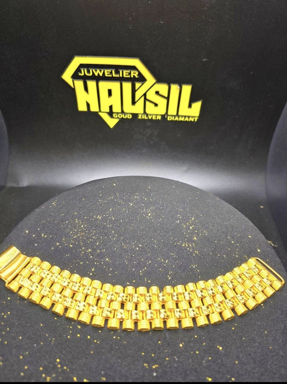 Gouden schakelarmband